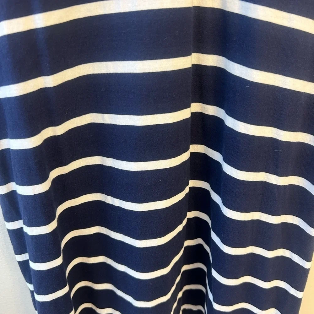 Polo by Ralph Lauren men's large slim fit Navy and white Striped polo Shirt
